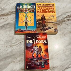 3 Alan Dean Foster Paperback Books